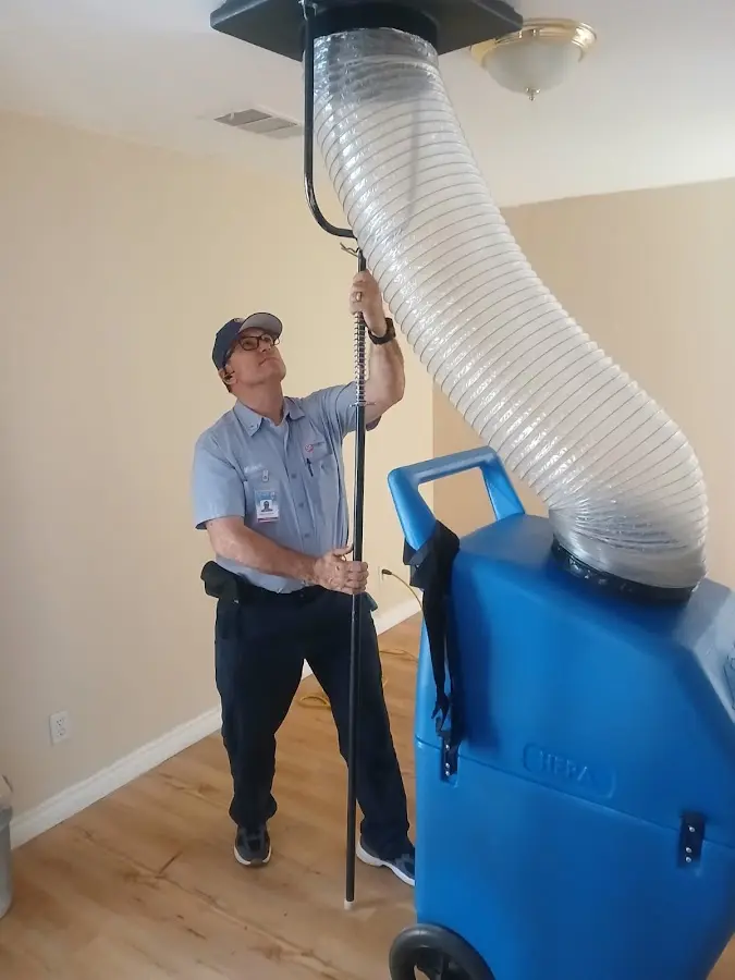 HVAC Installation technician using HEPA equipment in Eagan
